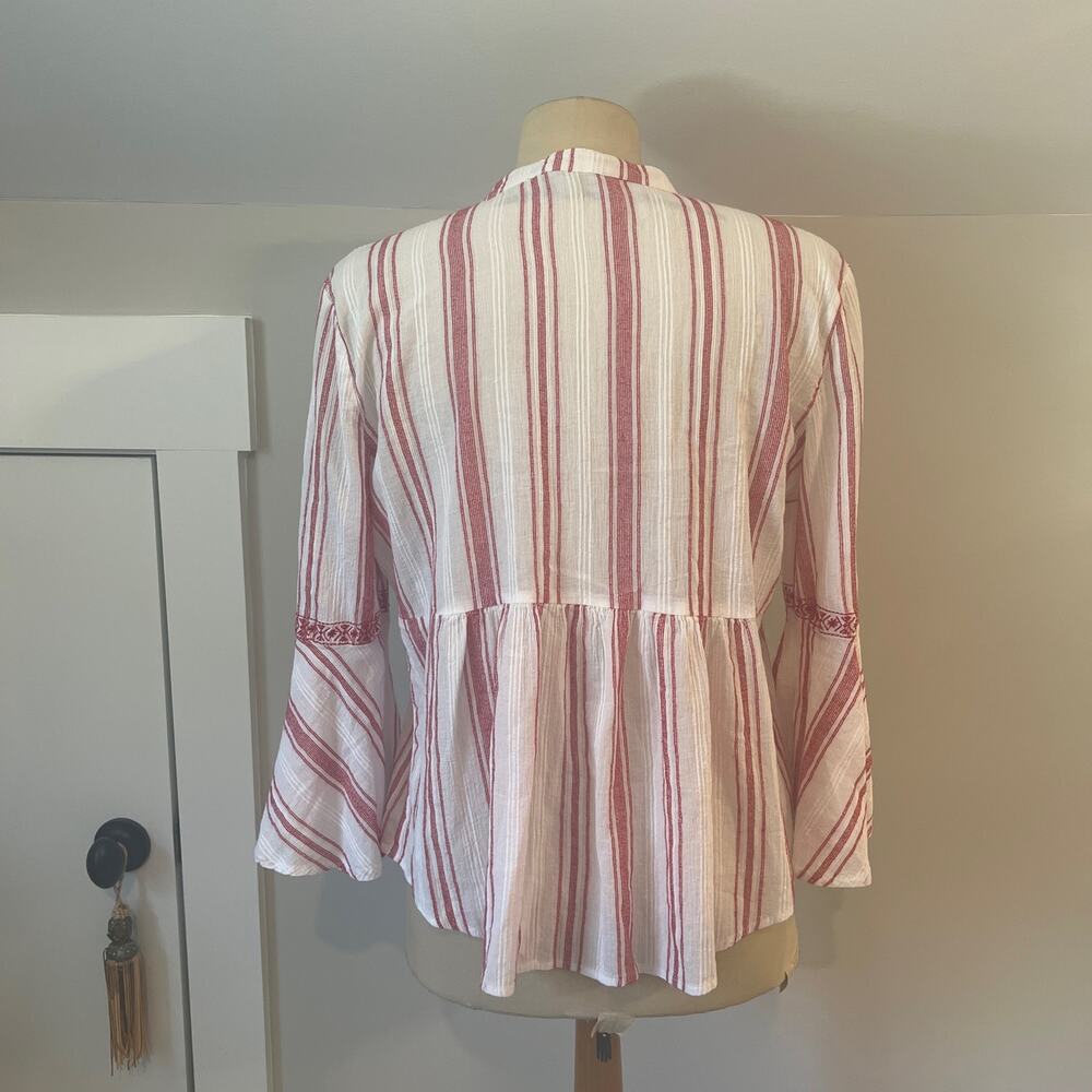 MARC NEW YORK Stripped top SZ L - Picture 3 of 5